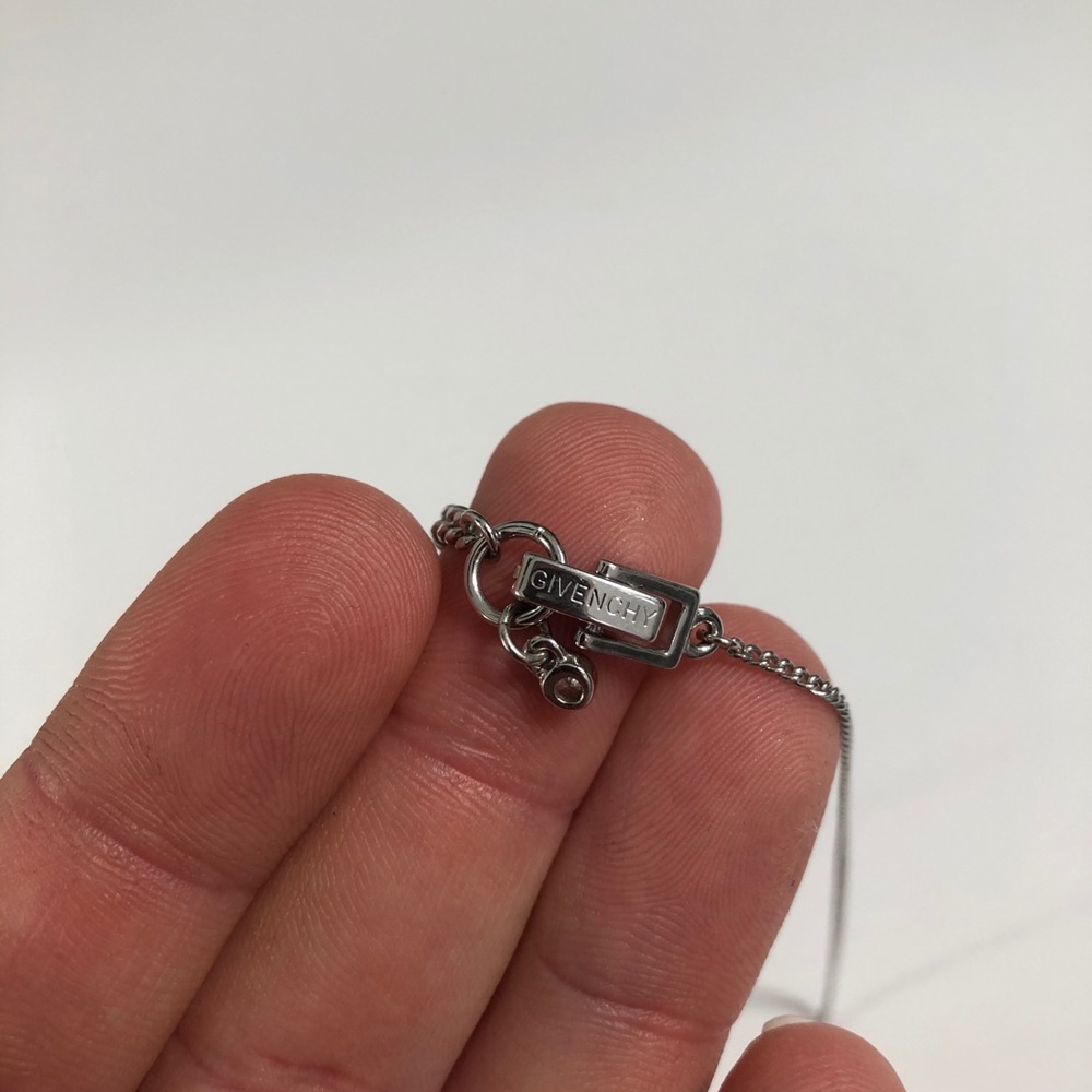 Givenchy Silver Toned, Crystal Pendant Necklace - Picture 4 of 6